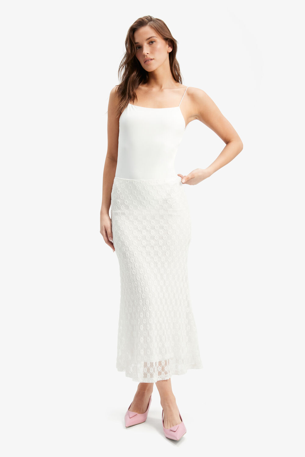 JASMINKA JERSEY BODYSUIT in colour BRIGHT WHITE