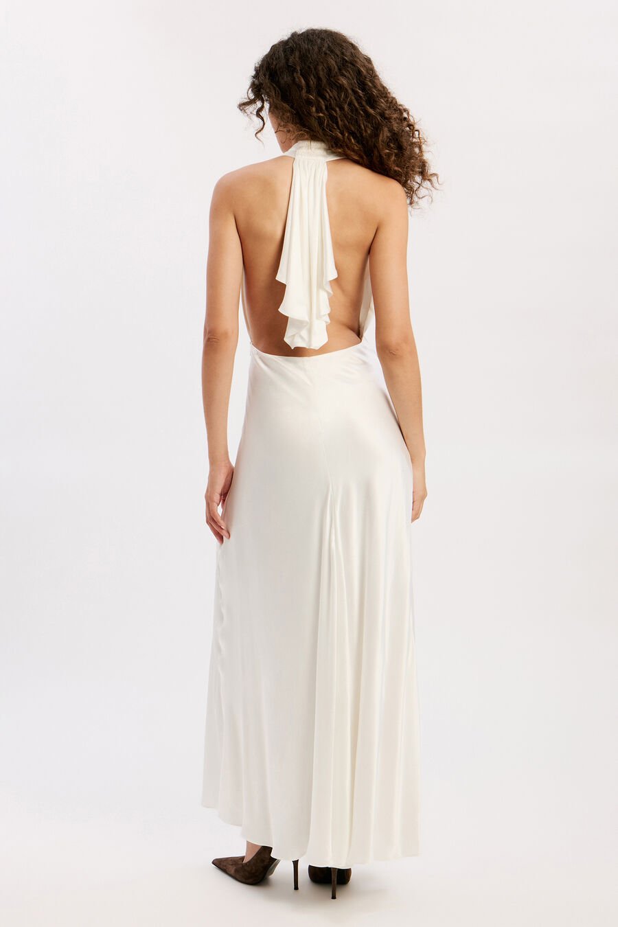 Thena Halter Neck Maxi Dress