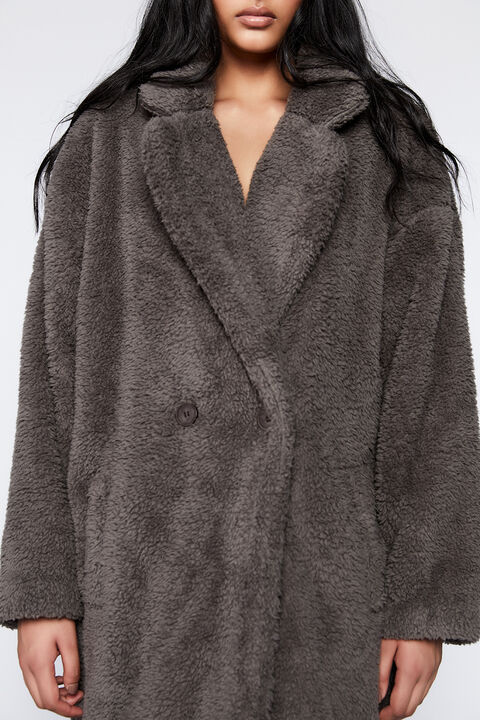 THE TEDDY COAT in colour JET BLACK