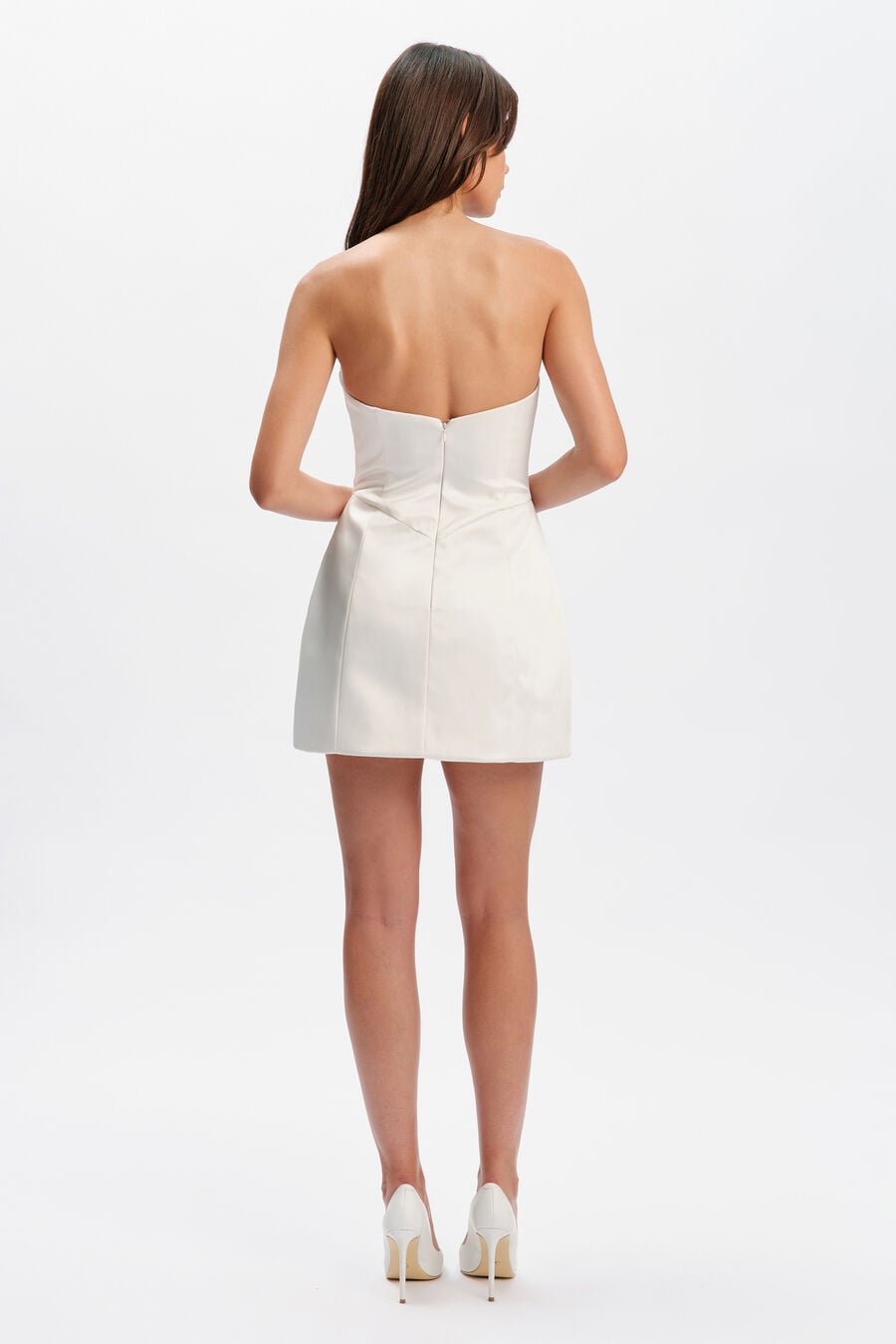 Tessa Satin Hourglass Mini Dress