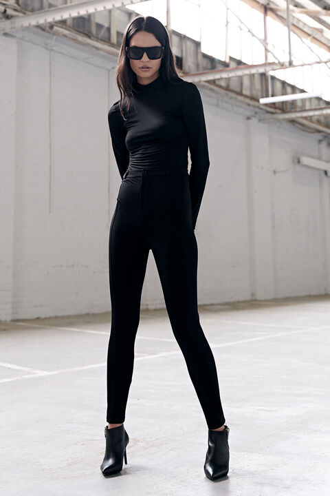 MYA DISCO PANT in colour CAVIAR