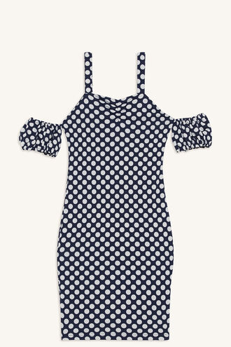 THALEA DRESS in colour PEACOAT