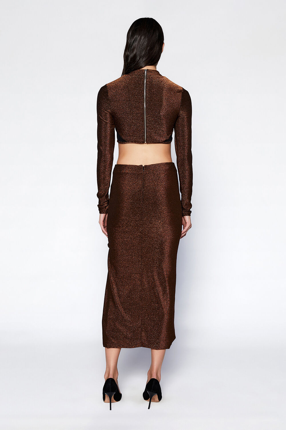 TUSCANY LUREX SKIRT in colour STAR SAPPHIRE