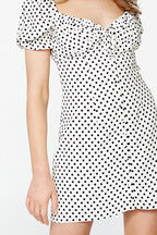 PRESLEY MINI DRESS in colour CLOUD DANCER