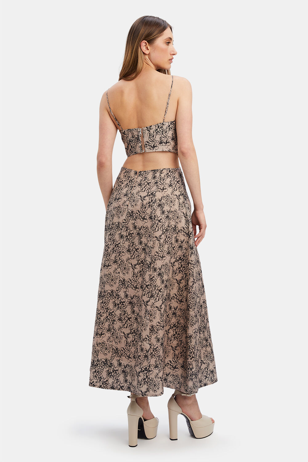 RACQUEL MIDI DRESS in colour METEORITE