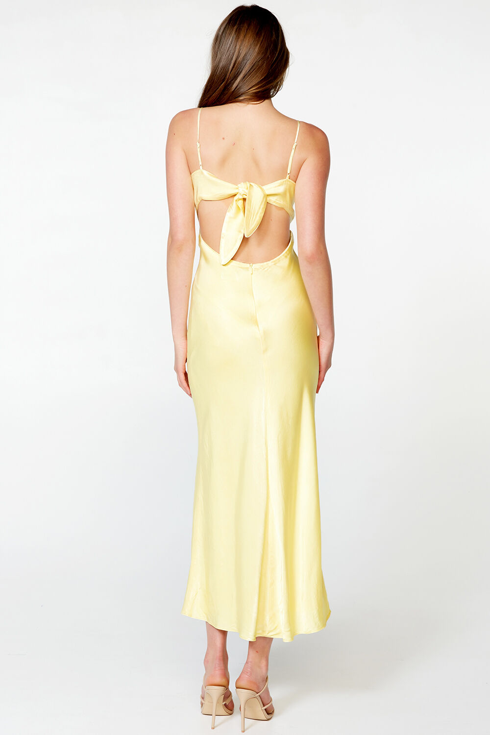 MALINDA SLIP DRESS in colour LIMELIGHT