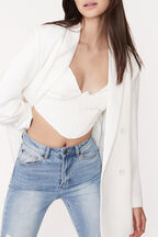 SIENNA SUPER HIGH RISE JEAN in colour BRIGHT WHITE