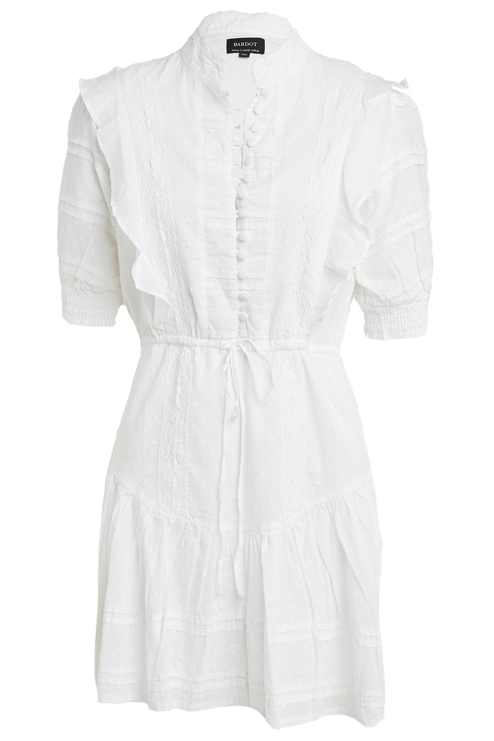 HENRIETTA MINI DRESS in colour CLOUD DANCER