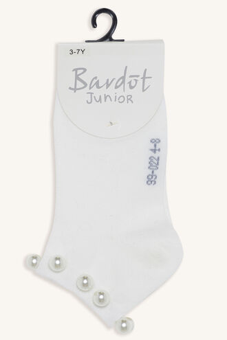 PRETTY PEARL SOCKS in colour WHITE ALYSSUM