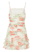 REMI FLORAL DRESS in colour MARSHMALLOW