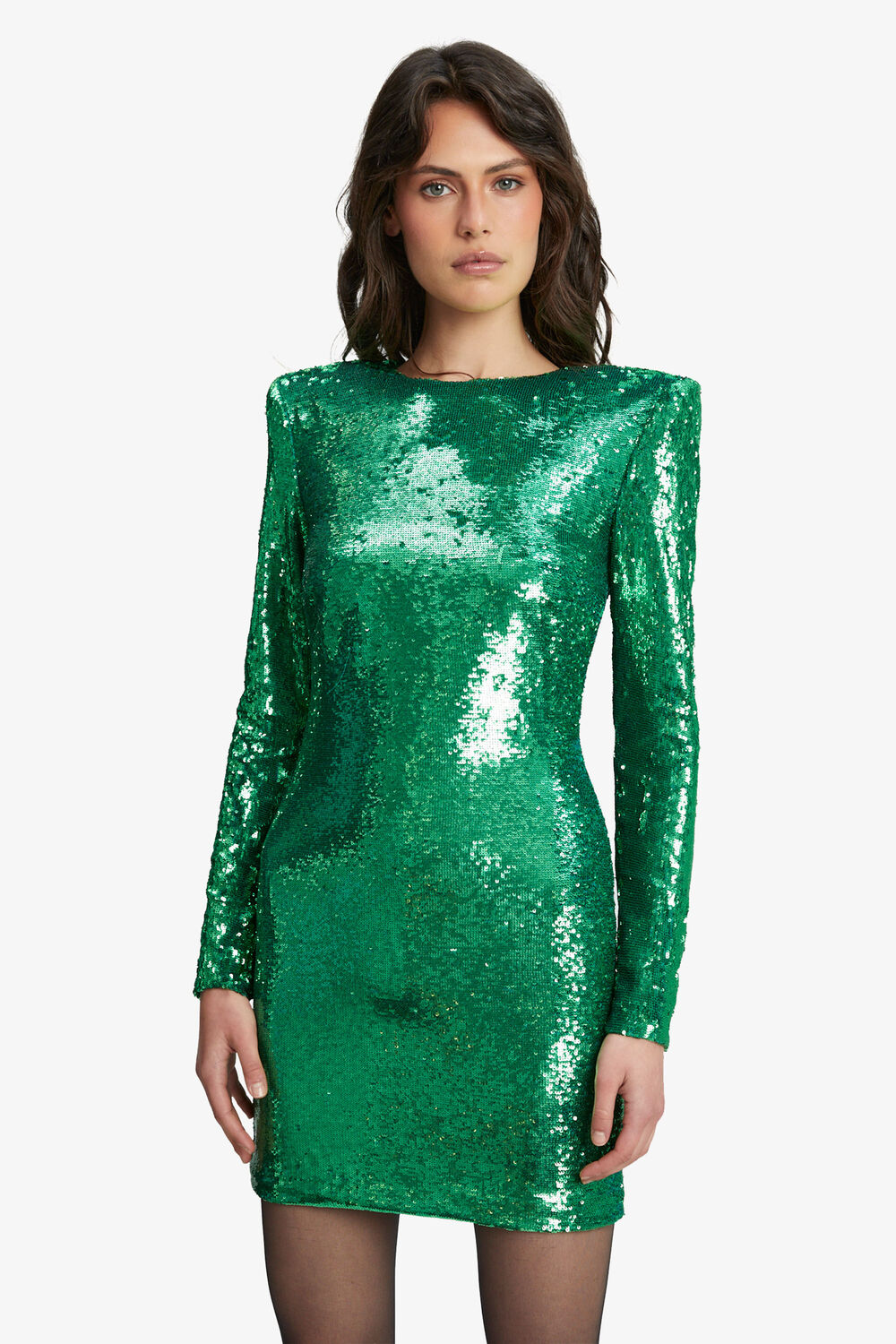 ALESSIA SEQUIN MINI DRESS in colour BOSPHORUS