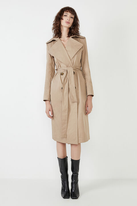 THE CLASSIC TRENCH in colour TAN