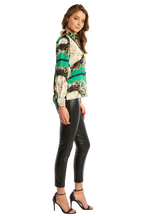 SCARF PRINT SHIRT in colour CLASSIC GREEN