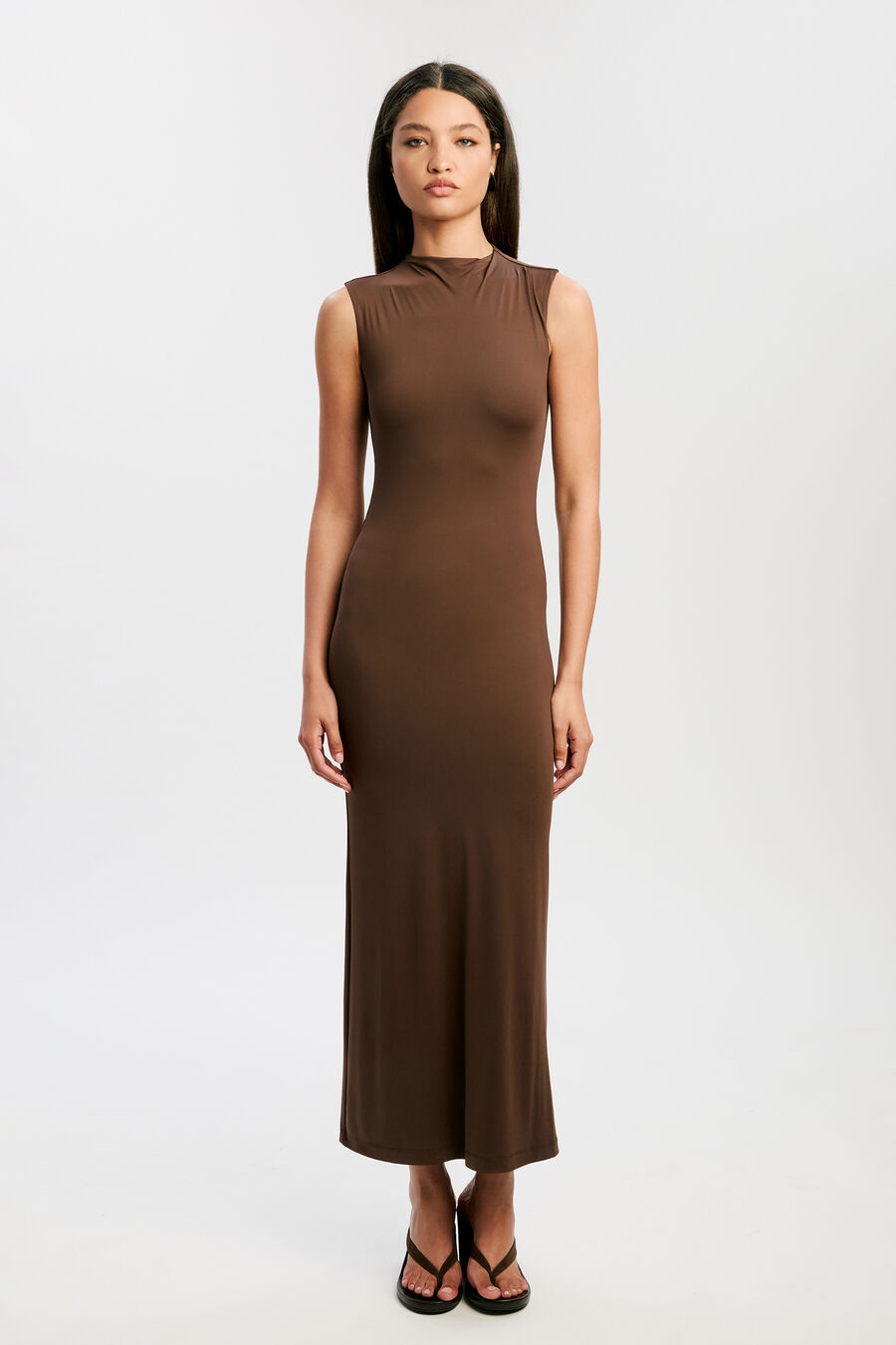 Veneda High Neck Maxi Dress