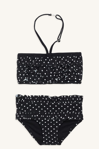 LEILA TWO PIECE BIKINI in colour JET BLACK