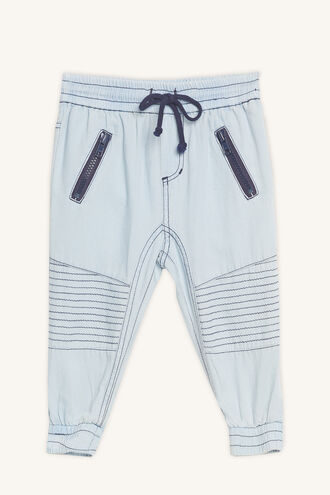 CHAMBRAY SLOUCH PANT in colour PLEIN AIR