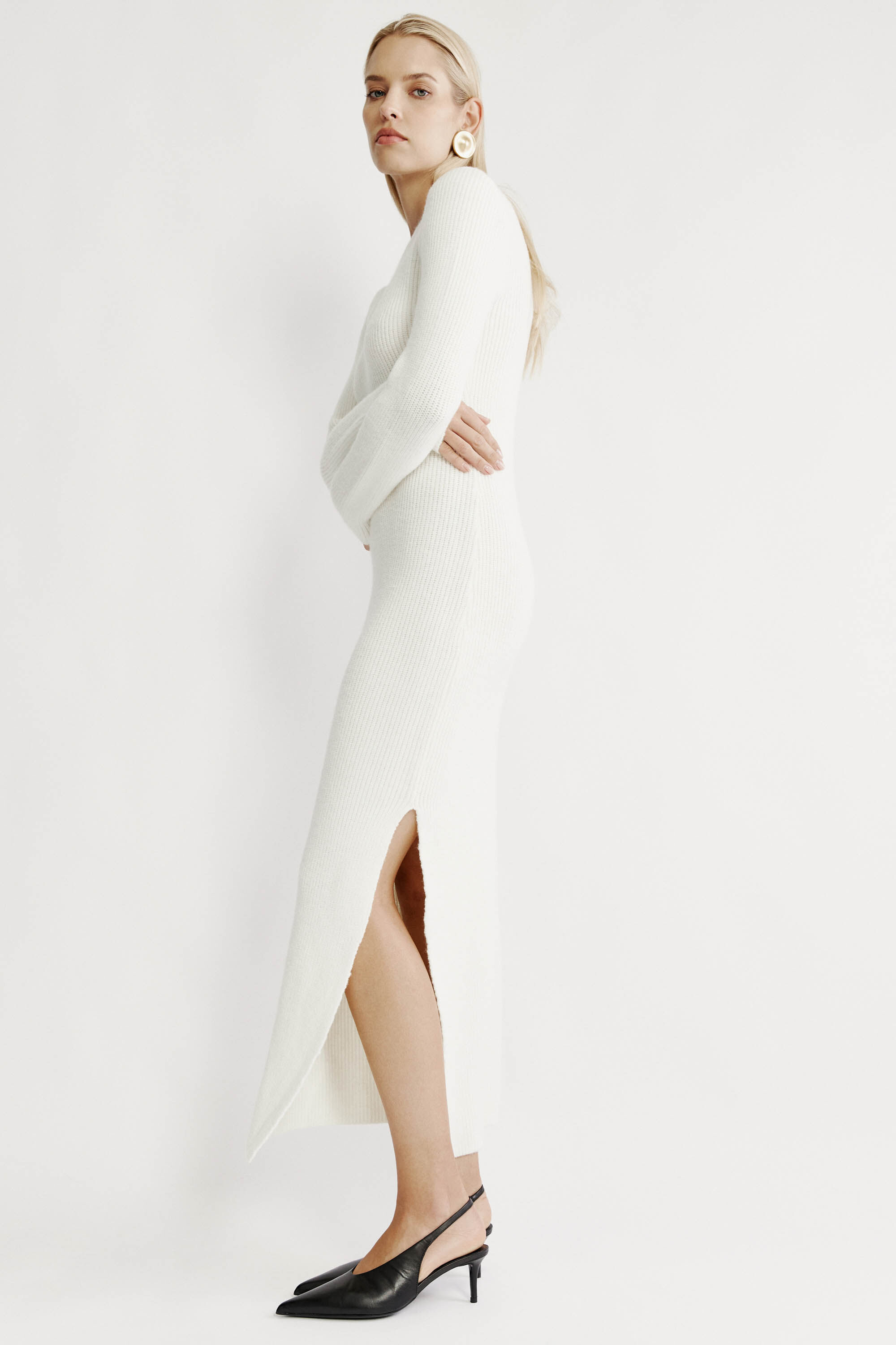 Kavala Knit Maxi Dress In Ivory | Bardot