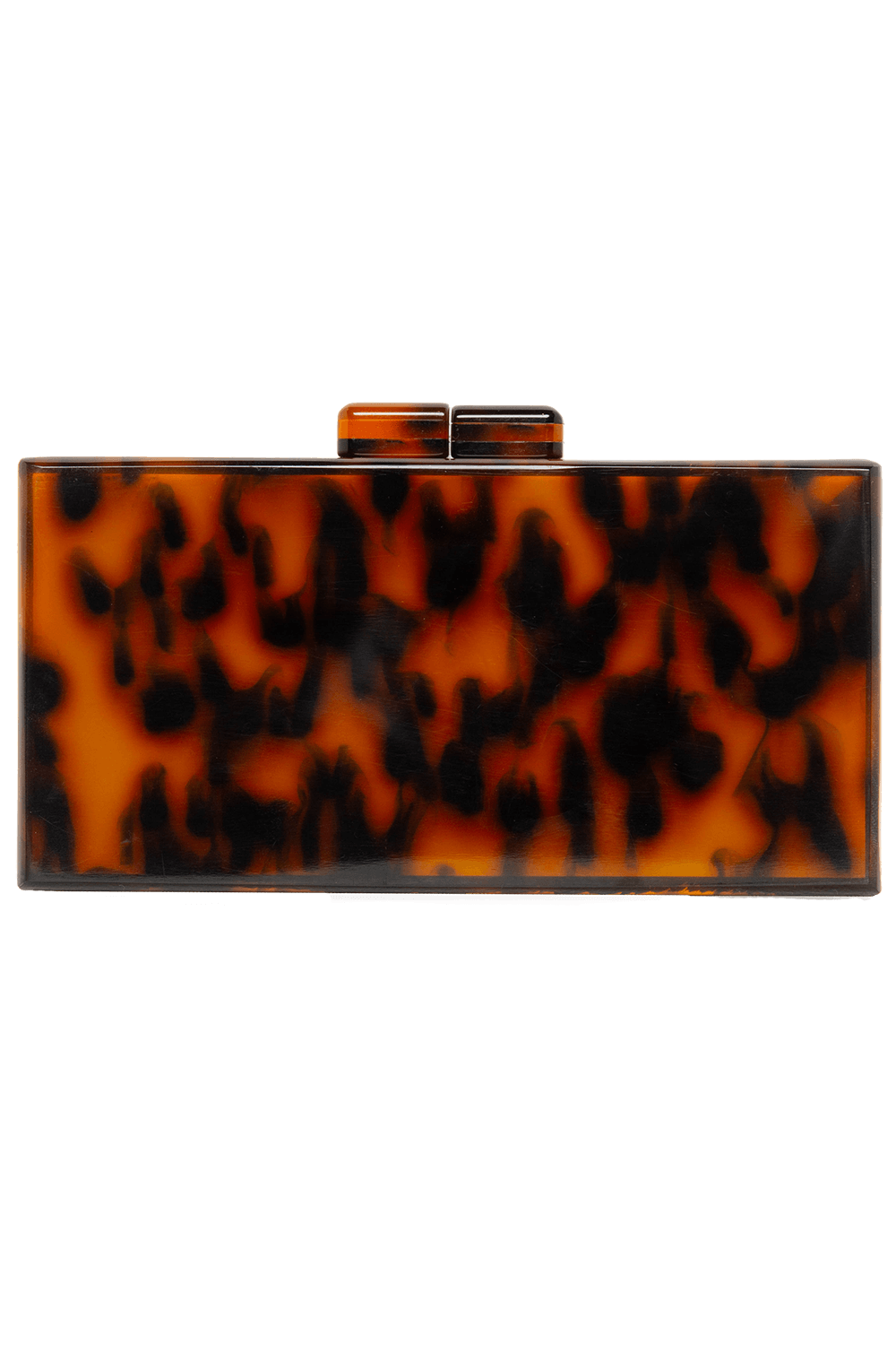 Tortoise shell clutch bag
