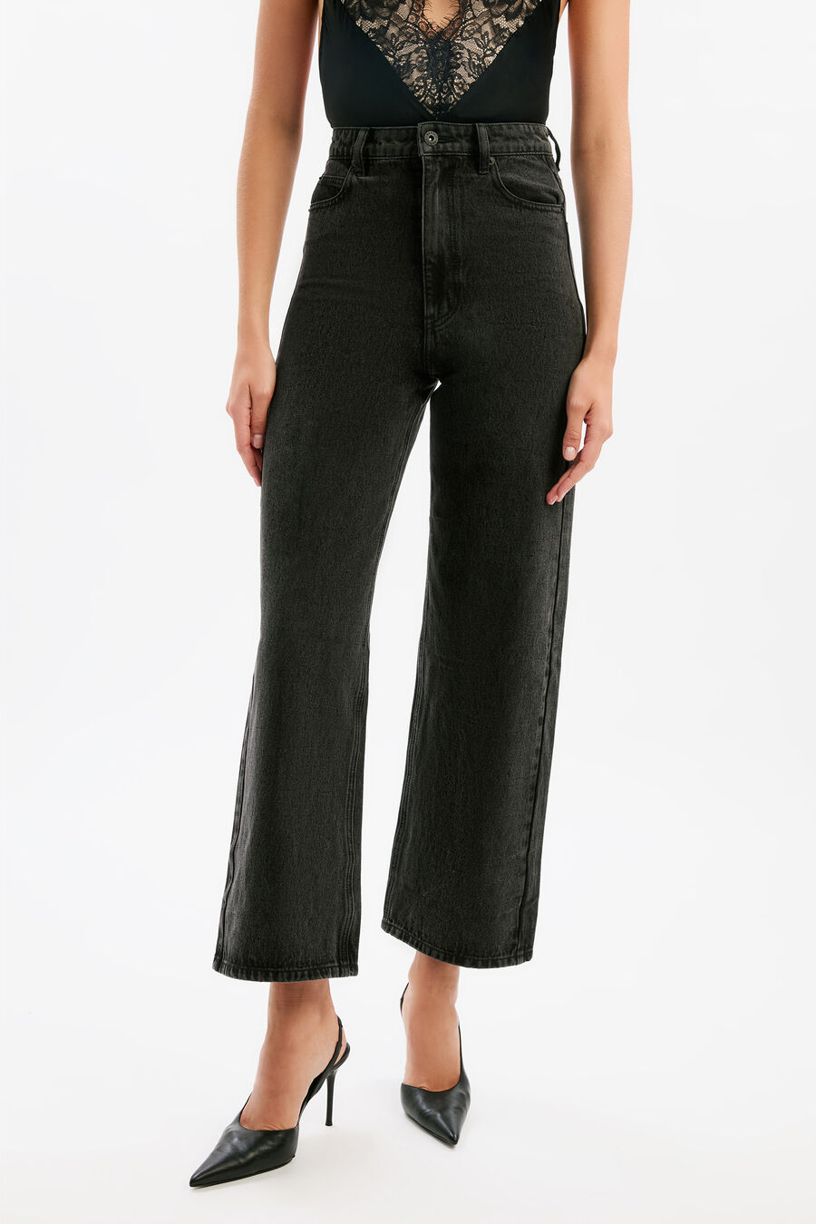 Cindy Wide Full Leg Jeans