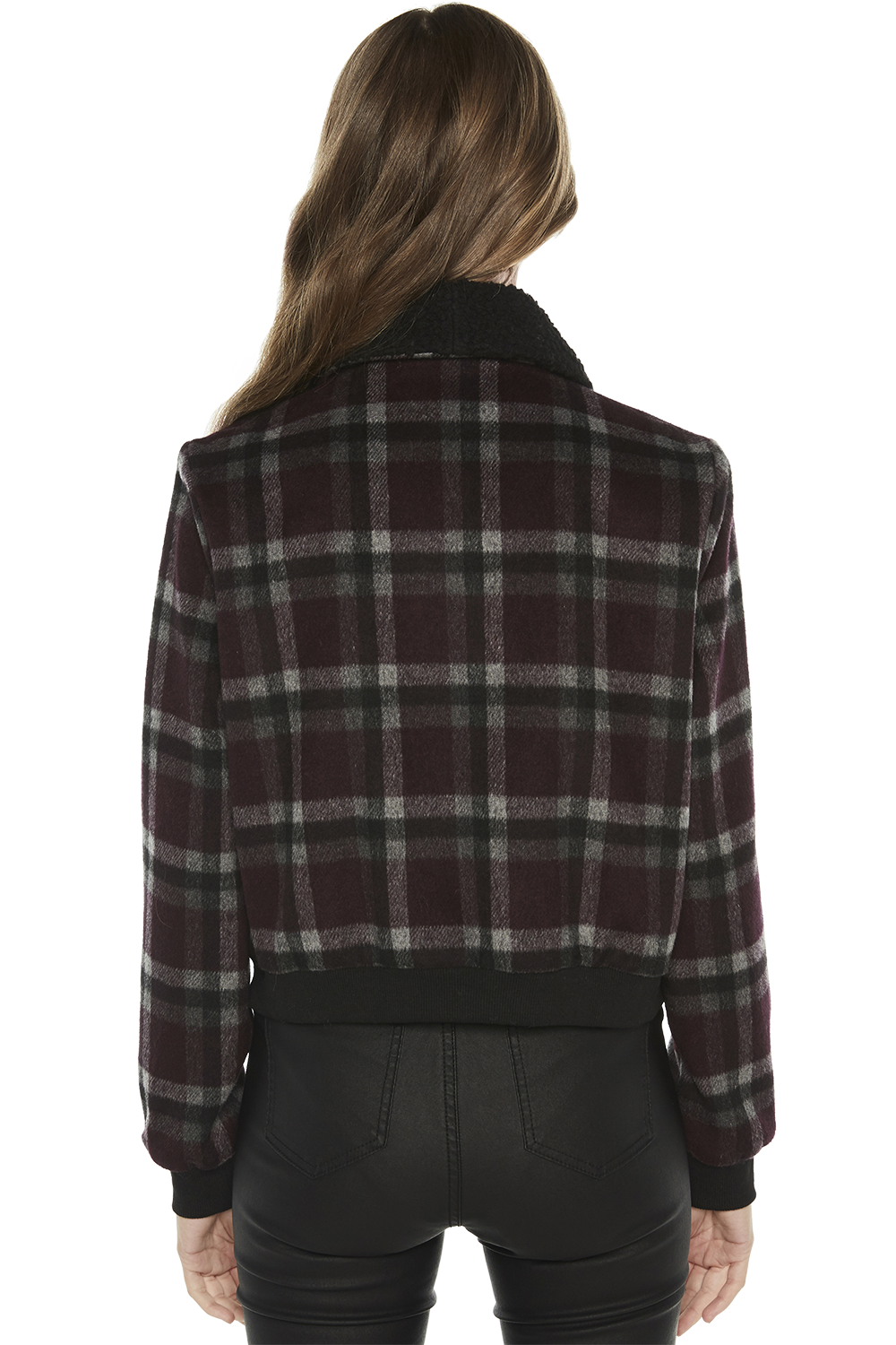 bomber jacket checkered inside