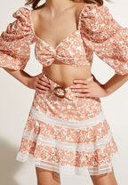 PAISLEY TOP in colour AMBER BROWN