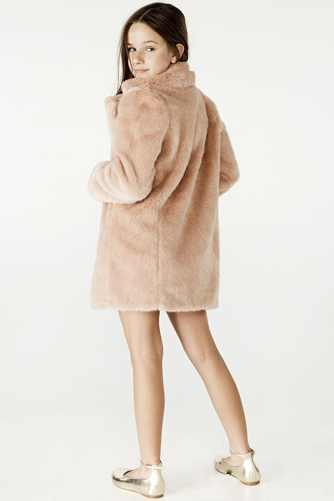 Tween Girl Faux Fur Midi Coat | Tween Girls 7-16 Coats & Jackets ...