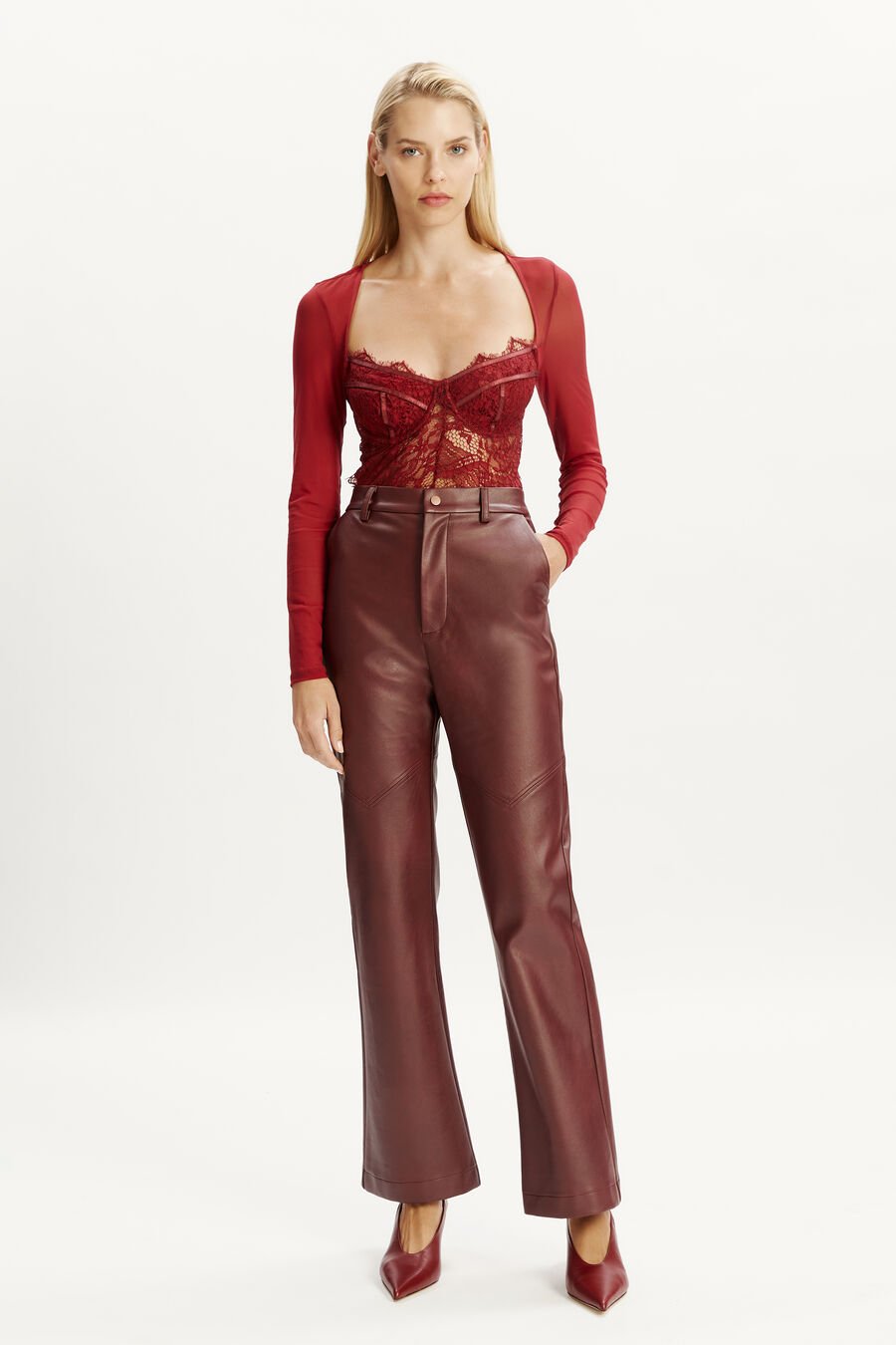Karson Vegan Leather Pant