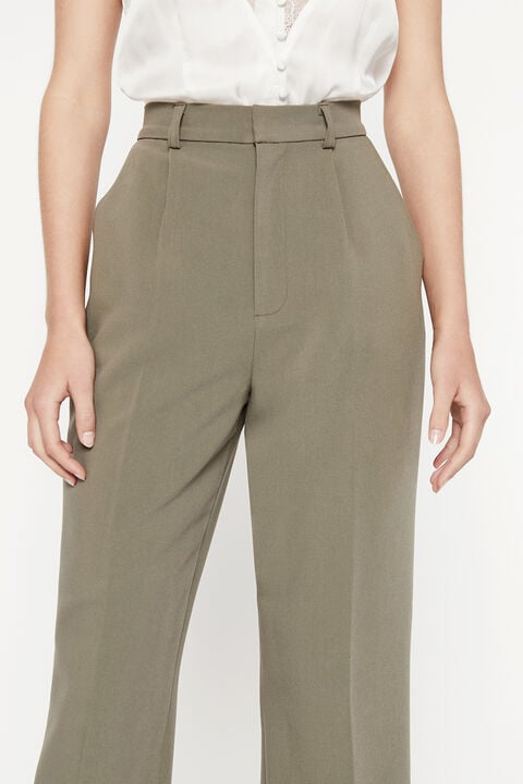 MAISON STRAIGHT LEG PANT in colour IVY GREEN