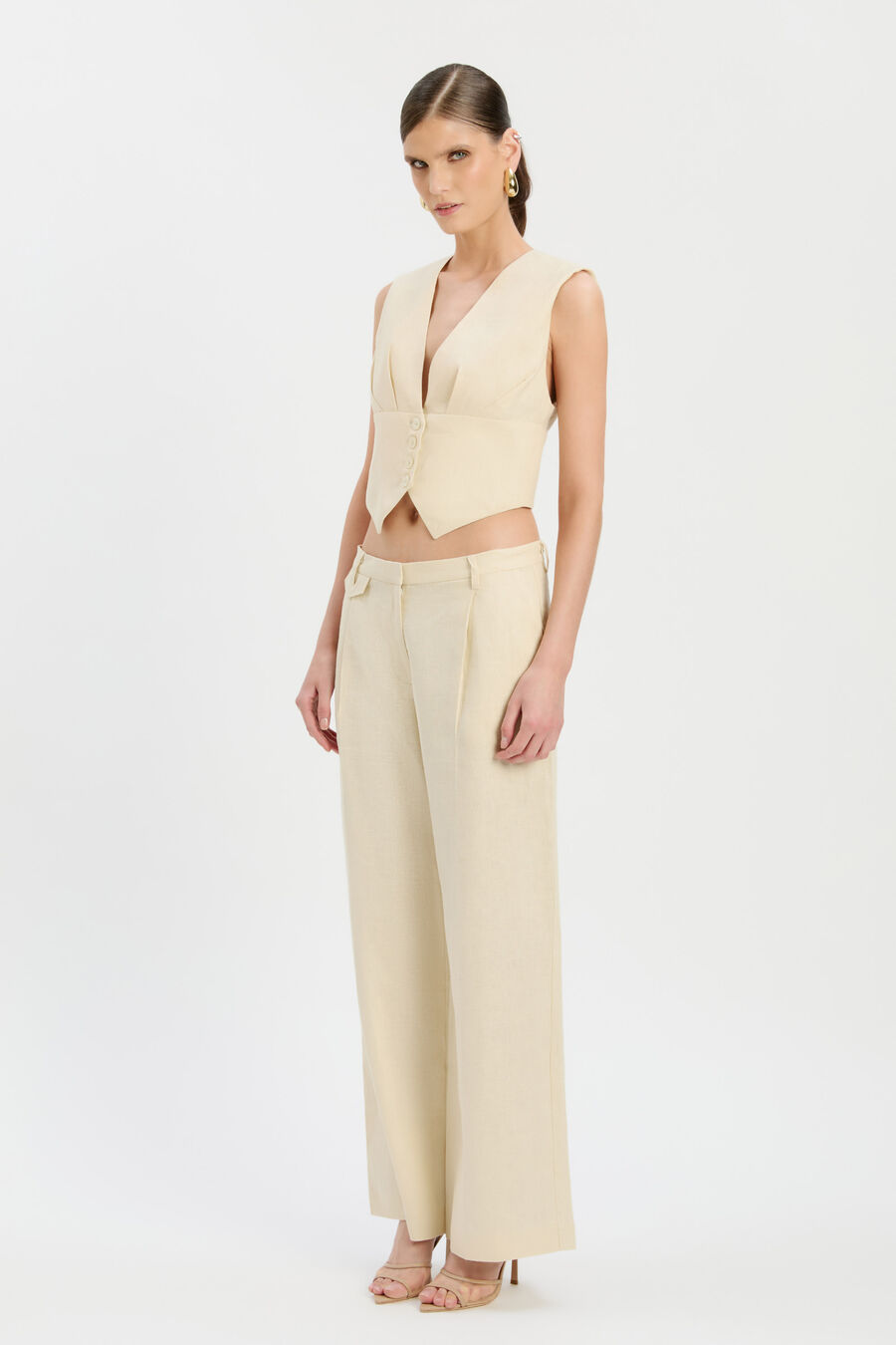 Geordy Hipster Linen Pant