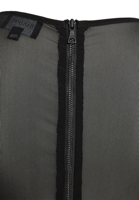 TASHA MESH DRESS in colour CAVIAR