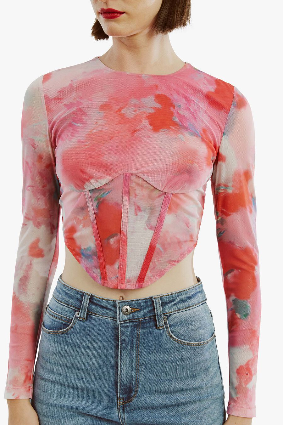 Lena Mesh Corset Top