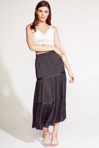 TAYLA TIER MAXI in colour CAVIAR