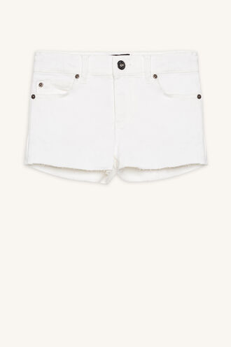 PIPPA DENIM SHORT in colour CLOUD DANCER