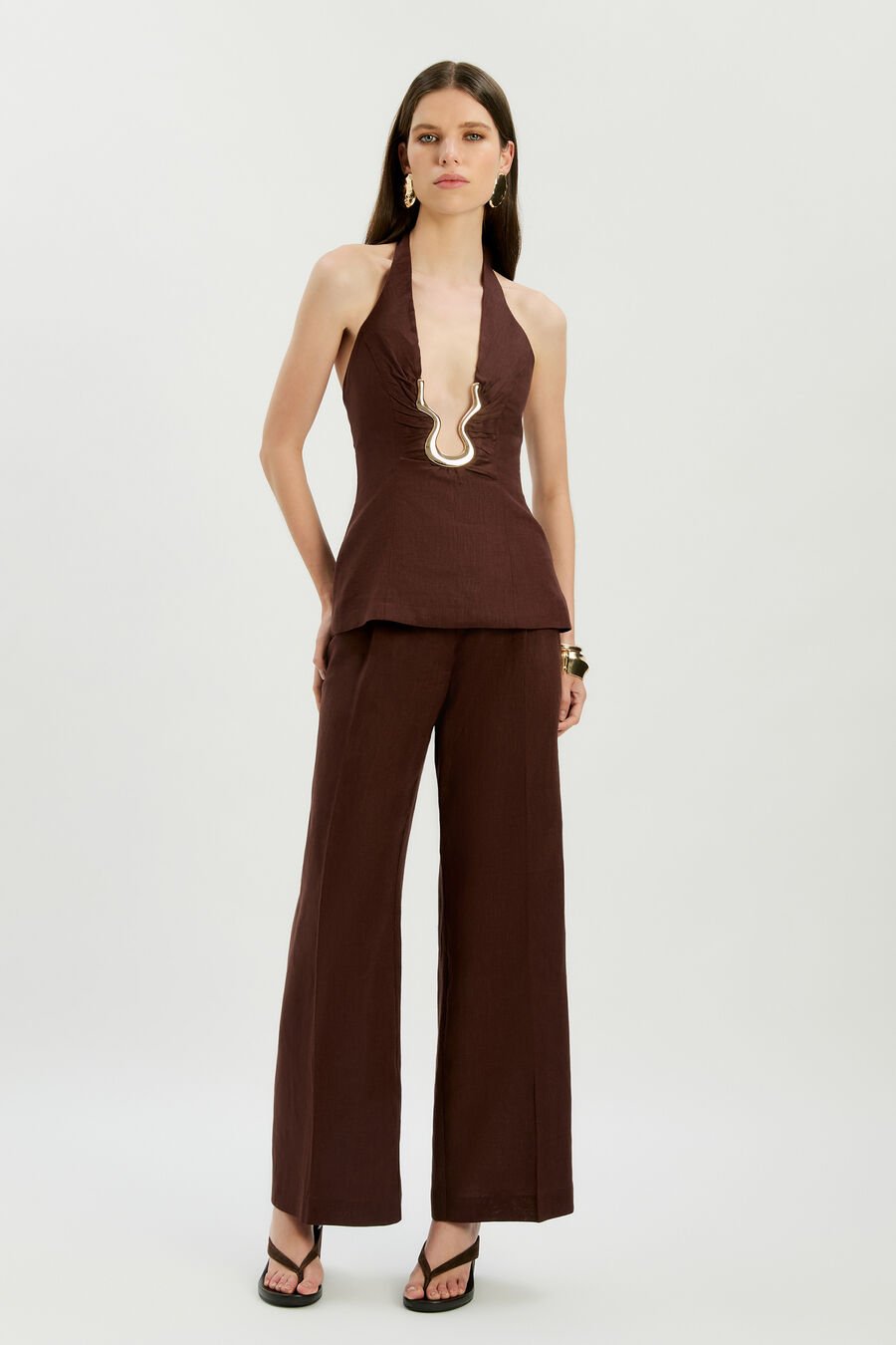 Geordy Hipster Linen Pant