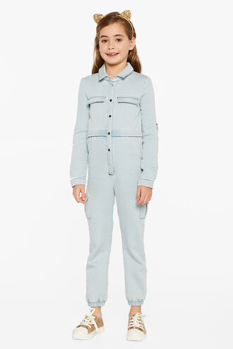 EVA KNIT BOILER SUIT in colour ILLUSION BLUE