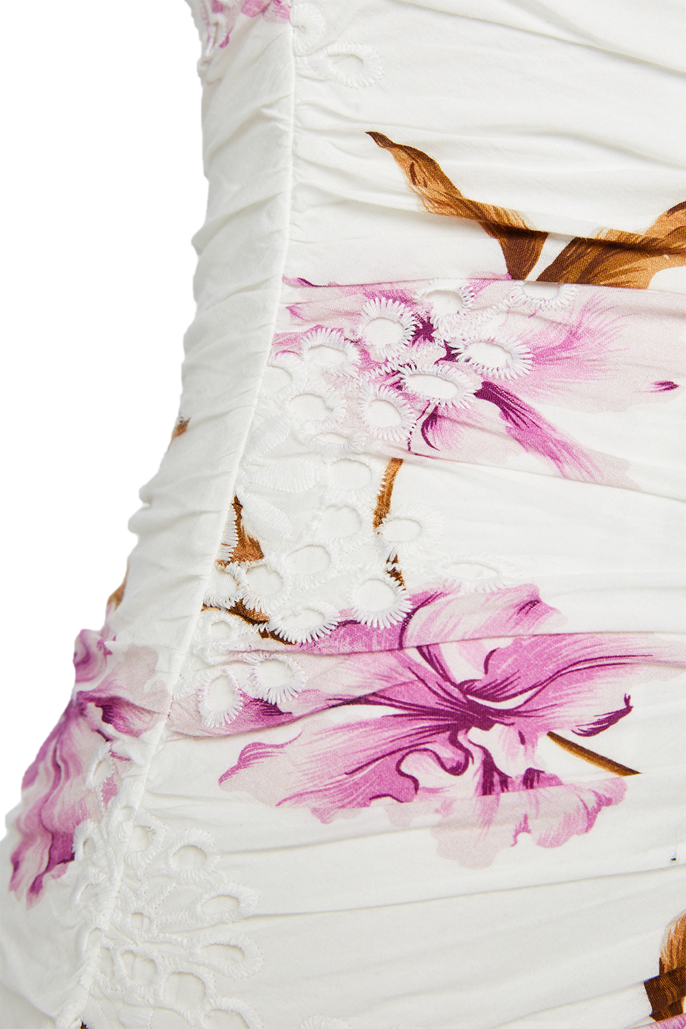 FLORAL PRINT DRESS in colour BLANC DE BLANC