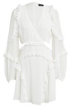 ZIGGY MINI DRESS in colour CLOUD DANCER