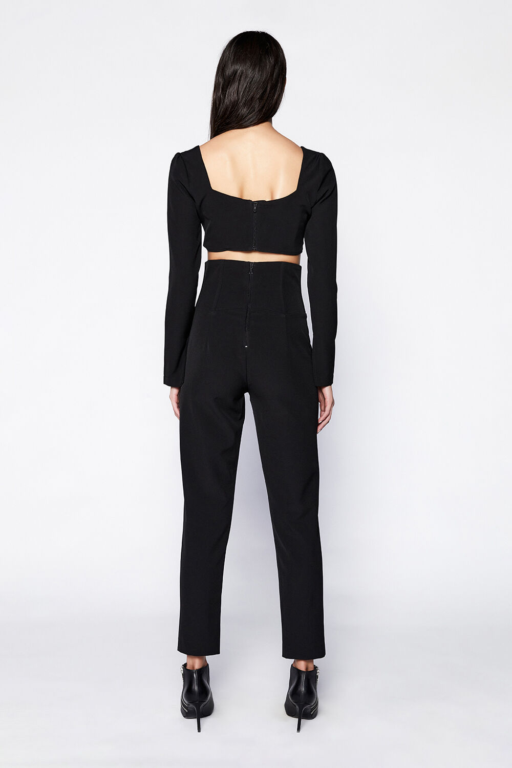 KENDALL CORSET PANT in colour CAVIAR