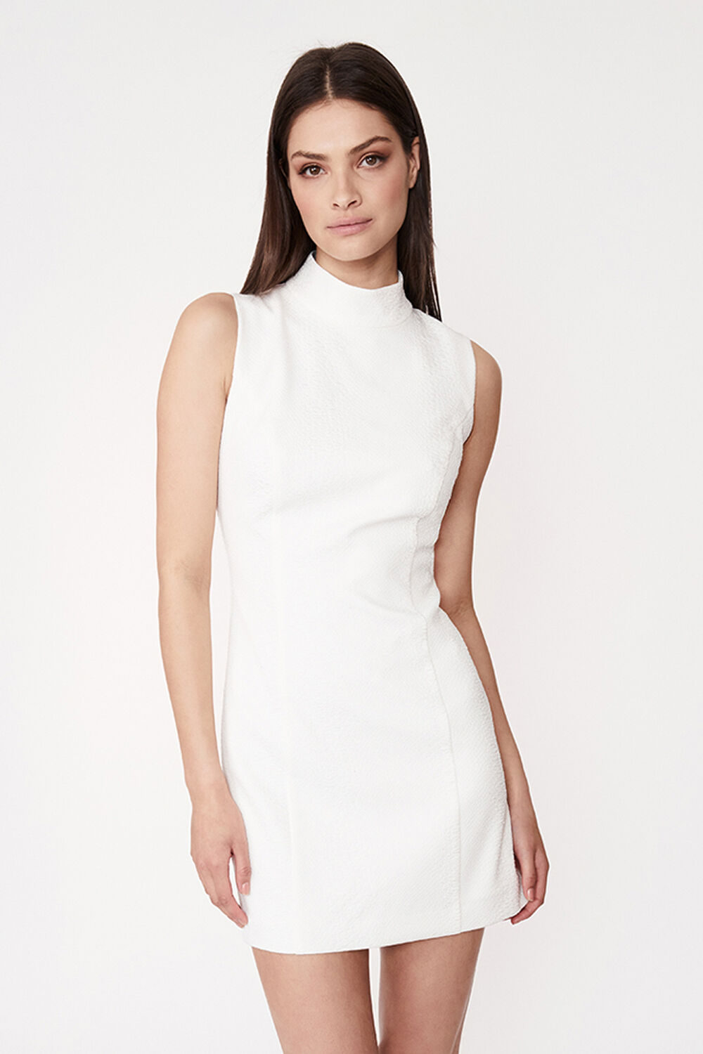 Noah Mini Dress in Ivory | Bardot