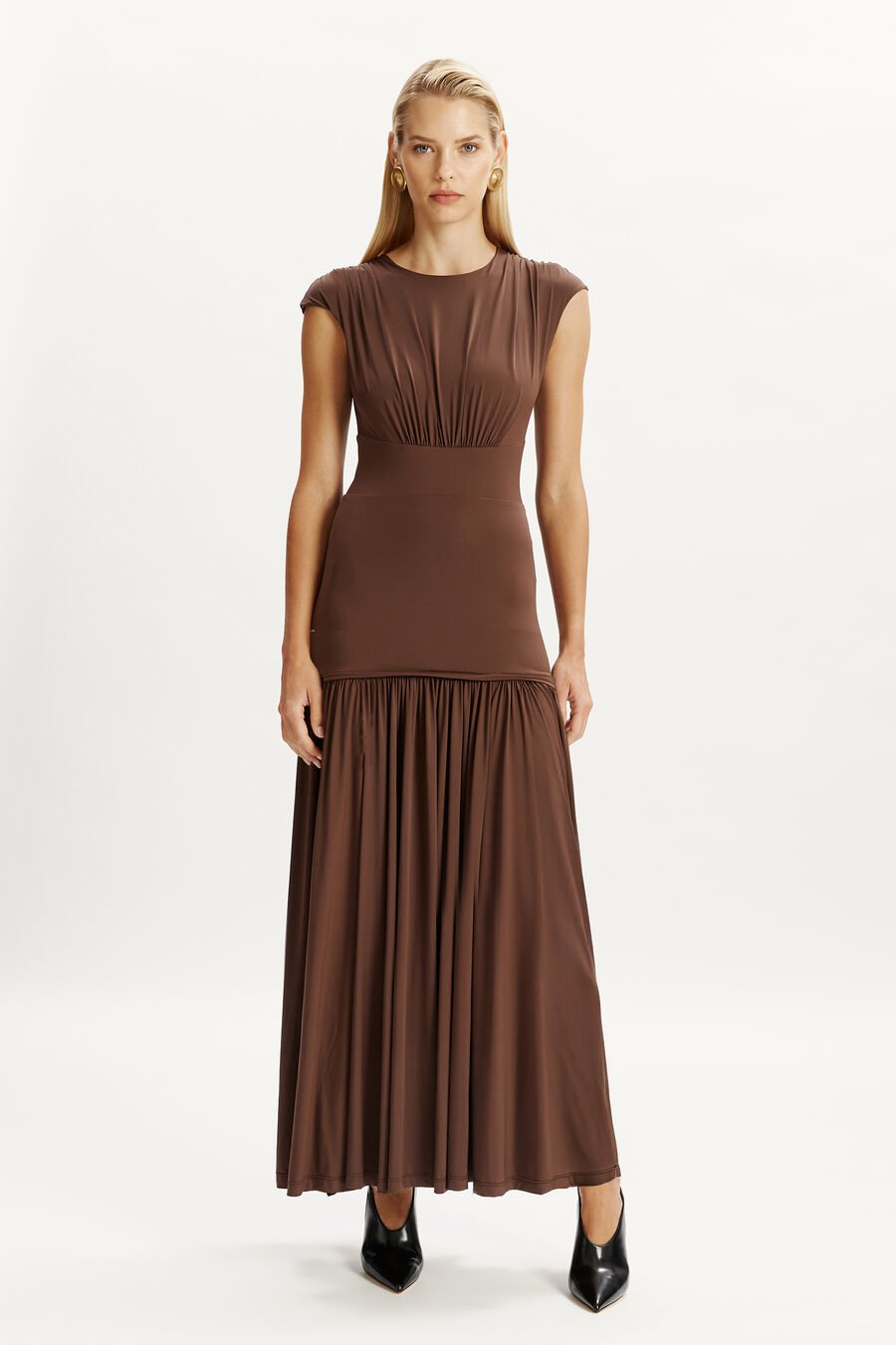 Annaise High Neck Maxi Dress