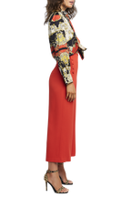 SCARF PRINT SHIRT in colour CAVIAR