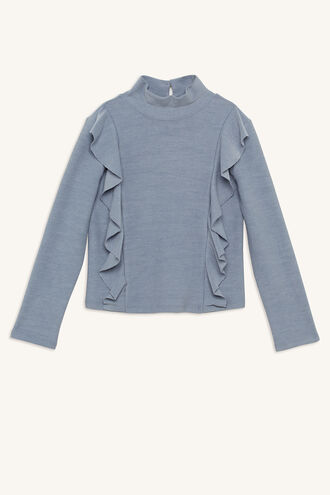 SKYLER BASIC TOP in colour CELESTIAL BLUE