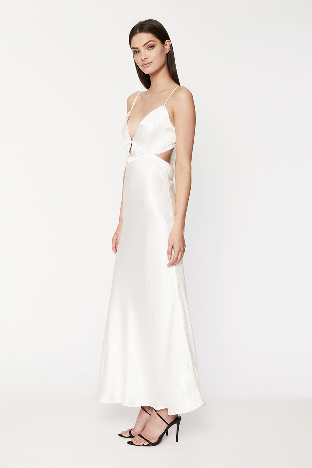 KARLOTTA SLIP DRESS in colour CLOUD DANCER