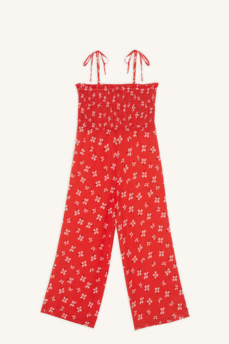 ALI SHIRRED JUMPSUIT in colour LOLLIPOP