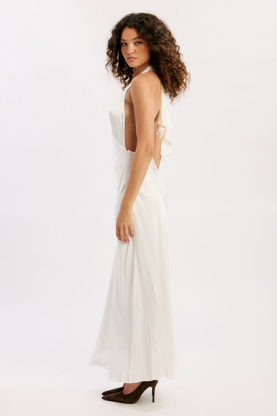 Thena Halter Neck Maxi Dress