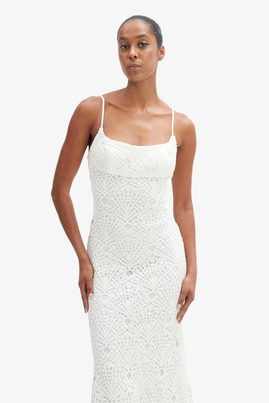 Adoni Crochet Midi Dress