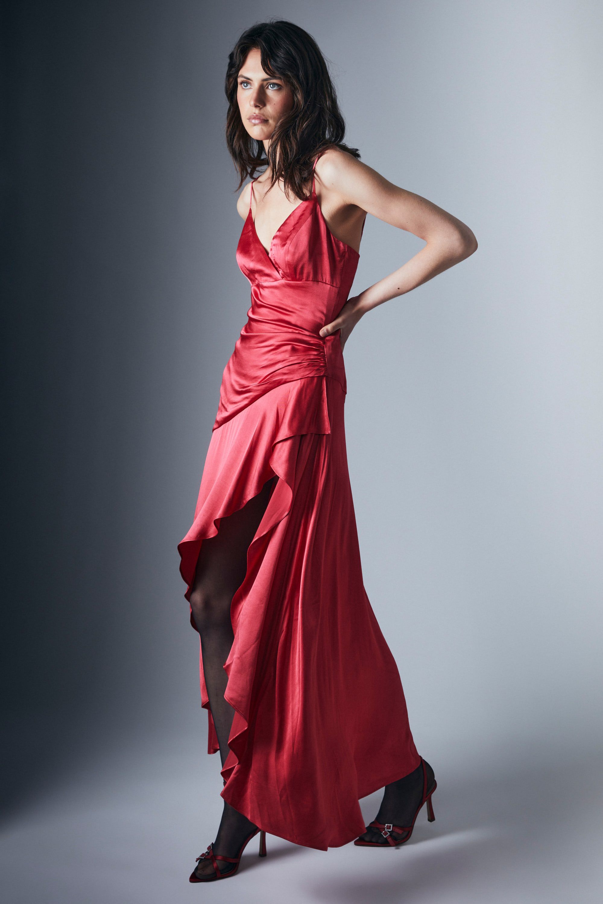 Sorella Midi Dress In Wine Bardot