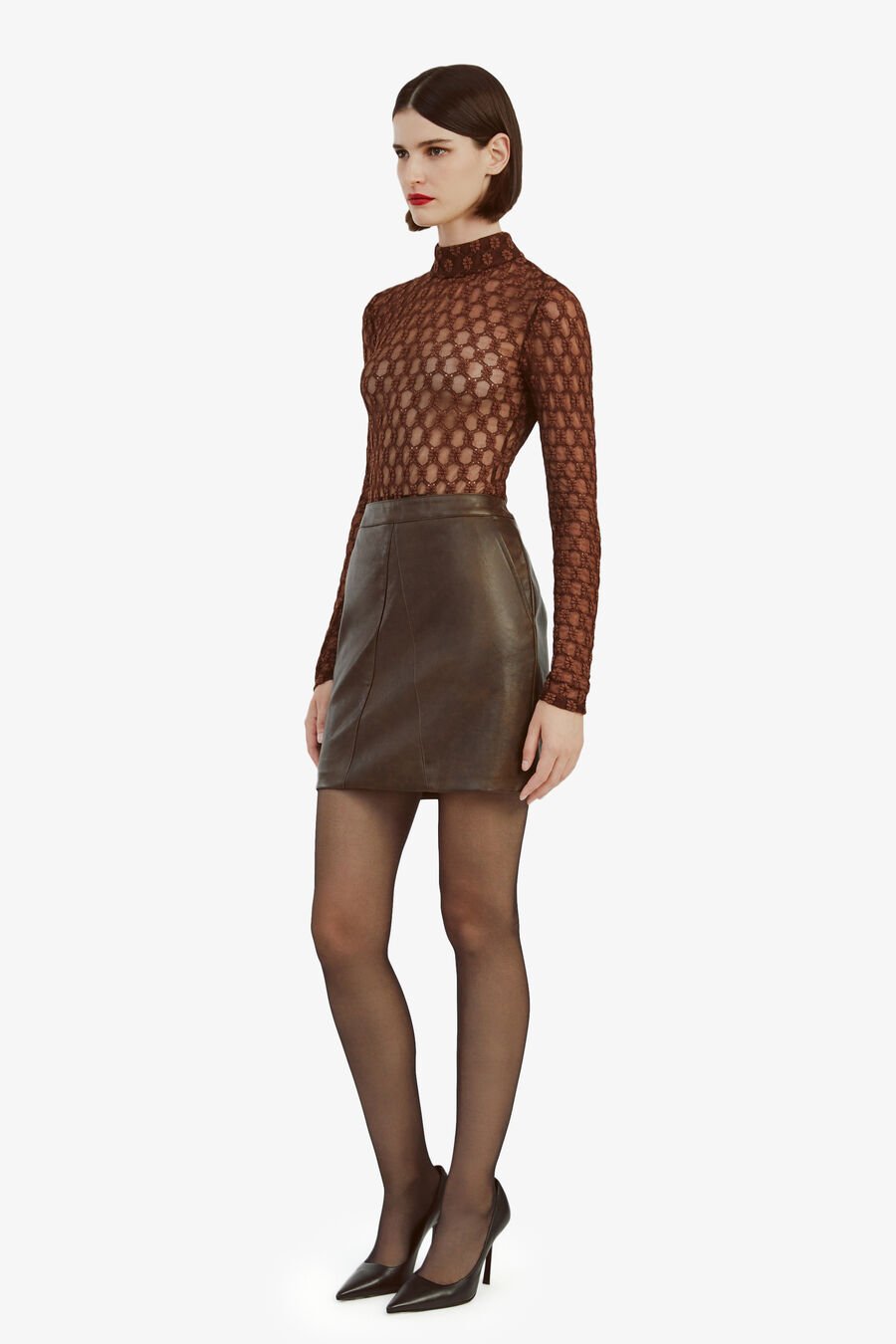 Alexis Vegan Leather Skirt