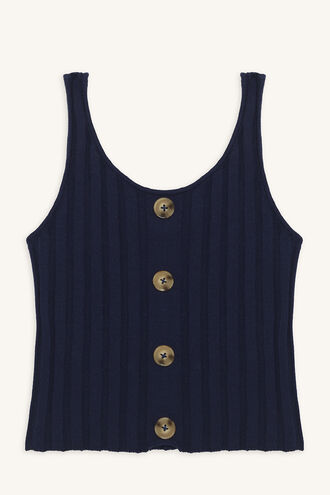 STELLA KNIT TANK in colour PATRIOT BLUE