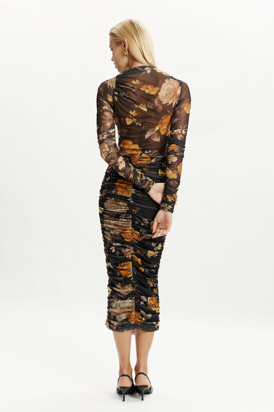 Althea Mesh Midi Dress